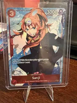 One Piece Sanji OP10-005 English Royal Blood Card Game Foil, Near Mint Condition - Image 1