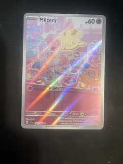 Pokemon Milcery TCG 152/142 Sv07 Stellar Crown Holo Illustration Rare Card - Image 1