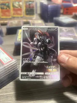 Pokemon Japanese Armored Mewtwo 365 SM-P Black Star Promo Card. Has Small Lift - Image 1