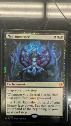 Necropotence Iconic Masters Foil Magic Card - Image 1