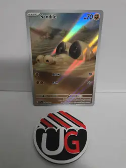 Pokemon TCG Sandile Holo Card Sv01 Scarlet & Violet Base Set 216/198 - Image 1