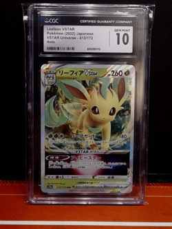 CGC 10 Pristine Leafeon VSTAR 012/172 RRR VSTAR Universe s12a Pokemon Card - Image 1