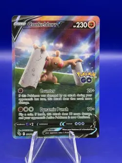 Conkeldurr V 074/078 Pokemon GO Alternate Full Art Holo Pokemon TCG Card - Image 1