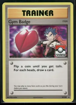 Gym Badge - XY207 - Pokemon XY Promo League Promo Card NM - Image 1