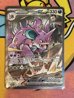 Team Rocket's Nidoking ex 233/182 SIR Destined Rivals Pokemon Card Near Mint-LP - Image 1
