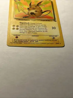 1999 Pokemon TCG Raichu Fossil 29/62 Non Holo Rare Card Vintage WOTC NEAR MINT - Image 3