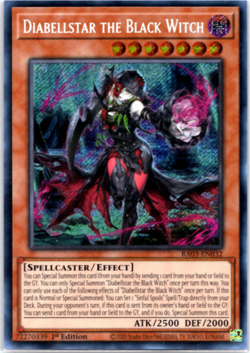 Diabellstar the Black Witch - RA03-EN032 - Secret Rare - 1st Edition Yugioh - Image 1