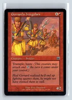GERRARD'S IRREGULARS - MTG Magic the Gathering Card - Mercadian Masques - Common - Image 1