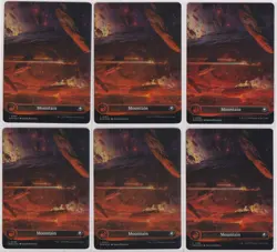 MTG Mountain (0265) (Borderless) Edge of Eternities Foil x6 - Image 1