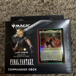 MTG Magic the Gathering: Final Fantasy Limit Break Commander Deck NEW Cloud - Image 1