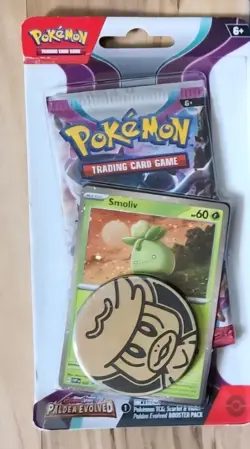 Pokemon Scarlet & Violet: Paldea Evolved Smoliv Checklane Blister - Image 1