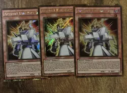 3x Yugioh Absolute King Back Jack Super Rare OP26-EN004 1st Ed PLAYSET - Image 1