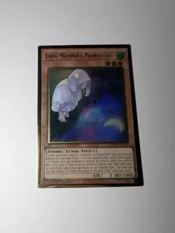 Yugioh Ghost Mourner & Moonlit Chill MGED-EN023 Gold Rare Alt Art 1st Ed NM - Image 1