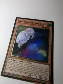 Yugioh Ghost Mourner & Moonlit Chill MGED-EN023 Gold Rare Alt Art 1st Ed NM - Image 2