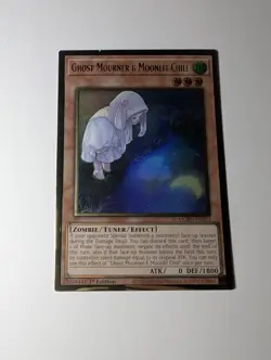 Yugioh Ghost Mourner & Moonlit Chill MGED-EN023 Gold Rare Alt Art 1st Ed NM - Image 2