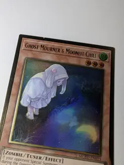 Yugioh Ghost Mourner & Moonlit Chill MGED-EN023 Gold Rare Alt Art 1st Ed NM - Image 3