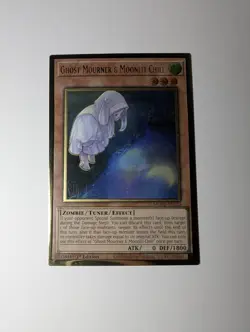 Yugioh Ghost Mourner & Moonlit Chill MGED-EN023 Gold Rare Alt Art 1st Ed NM - Image 1