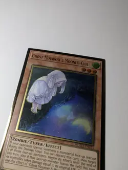 Yugioh Ghost Mourner & Moonlit Chill MGED-EN023 Gold Rare Alt Art 1st Ed NM - Image 3