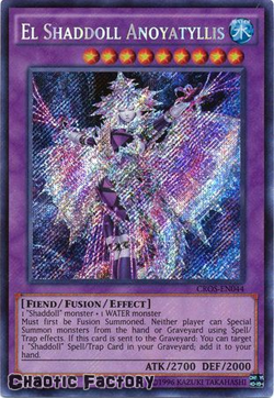 YUGIOH El Shaddoll Anoyatyllis - CROS-EN044 - Secret Rare 1st Edition NM - Image 1