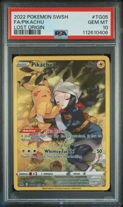 PSA 10 💎 Pikachu TG05/TG30 Pokemon Lost Origin Full Art Trainer Gallery - MINT - Image 4