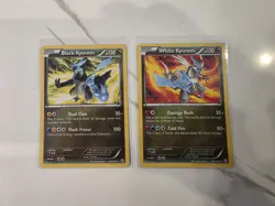 White & Black Kyurem 100 & 102/149 Boundaries Crossed Pokemon Cards - LP - Image 1