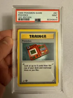 1999 Pokemon - 1st Edition Shadowless Pokedex Base Set 87/102 PSA 9 Mint! WOTC - Image 2