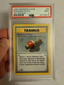 1999 Pokemon - 1st Edition Shadowless Pokemon Flute Base Set 86/102 PSA 9 Mint! - Image 1