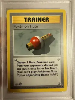1999 Pokemon - 1st Edition Shadowless Pokemon Flute Base Set 86/102 PSA 9 Mint! - Image 3