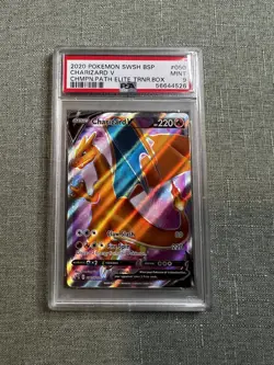2020 Pokemon SWSH BSP Charizard v #050 Champions Path Elite PSA 9 - Image 1