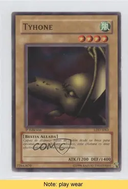Tyhone Spanish 1st Ed. YuGiOh Legend of Blue Eyes White Dragon #LDD-S063 0e1 - Image 1