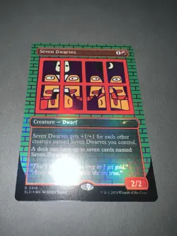 Magic The Gathering Secret Lair Seven Dwarves 0818 Foil Chase Card - Image 2