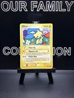MINUN POP Series 3 POKEMON Holo 2006 Trading Card 4/17 TCG - Image 1
