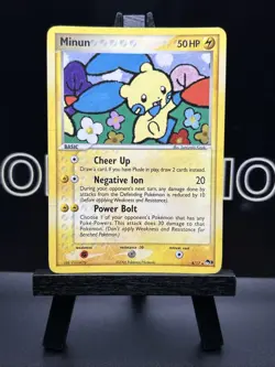 MINUN POP Series 3 POKEMON Holo 2006 Trading Card 4/17 TCG - Image 2