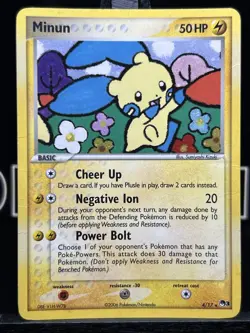 MINUN POP Series 3 POKEMON Holo 2006 Trading Card 4/17 TCG - Image 3