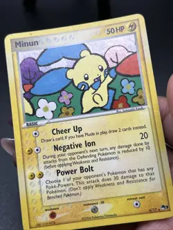 MINUN POP Series 3 POKEMON Holo 2006 Trading Card 4/17 TCG - Image 5