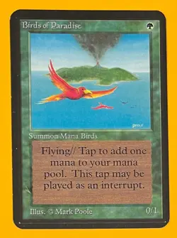MTG BIRDS OF PARADISE Alpha (OldManMTG 011-172) - Image 1