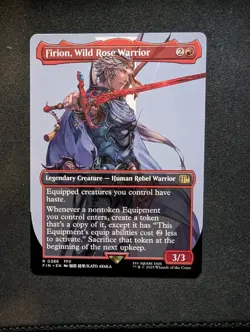 MTG Firion, Wild Rose Warrior Borderless (NM Non-Foil) FIN-0386 Rare MTG - Image 1