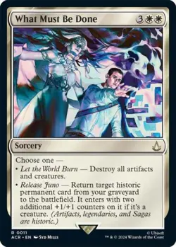 What Must Be Done -Foil Medium Play MTG Universes Beyond: Assassin's Creed - Image 1