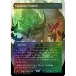 FOIL CRASHING FOOTFALLS (BORDERLESS) Special Guests Magic MTG MINT CARD - Image 1