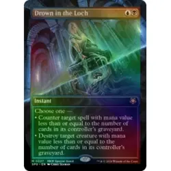 FOIL DROWN IN THE LOCH (BORDERLESS) Special Guests Magic MTG MINT CARD - Image 1