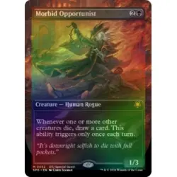 FOIL MORBID OPPORTUNIST (BORDERLESS) Special Guests Magic MTG MINT CARD - Image 1