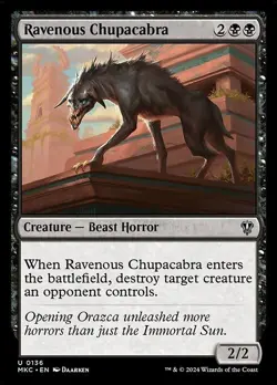 Ravenous Chupacabra - Commander: Murders at Karlov Manor MKC- MTG - NM - Magic - - Image 1