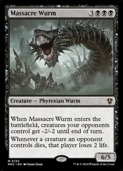 Massacre Wurm - Commander: Murders at Karlov Manor MKC- MTG - NM - Magic - 130 M - Image 1