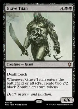 Grave Titan - Commander: Murders at Karlov Manor MKC- MTG - NM - Magic - 129 M - Image 1