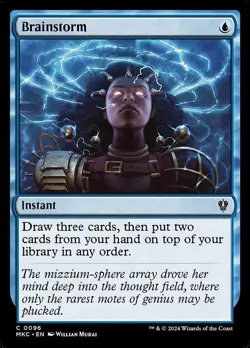 Brainstorm - Commander: Murders at Karlov Manor MKC- MTG - NM - Magic - 96 C - Image 1