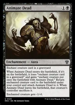 Animate Dead - Commander: Murders at Karlov Manor MKC- MTG - NM - Magic - 125 U - Image 1
