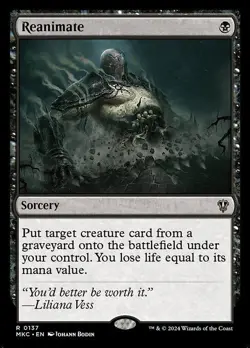 Reanimate - Commander: Murders at Karlov Manor MKC- MTG - NM - Magic - 137 R - Image 1
