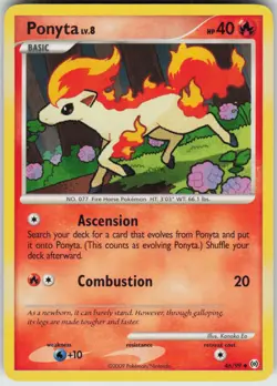Pokemon TCG Ponyta (46) 46/99 Arceus Uncommon card Normal - Image 1