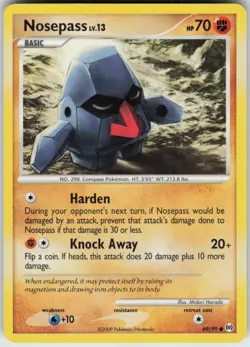 Pokemon TCG Nosepass 69/99 Arceus Common card Normal - Image 1