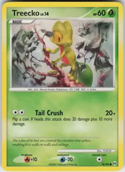 Pokemon TCG Treecko (78) 78/99 Arceus Common card Normal - Image 1